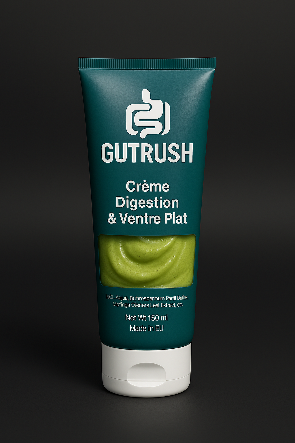 🟢 GUTRUSH™ Flat Belly Butter | Crème Réductrice de Rondeurs au Moringa | 200 ml | Cosmétique Naturel