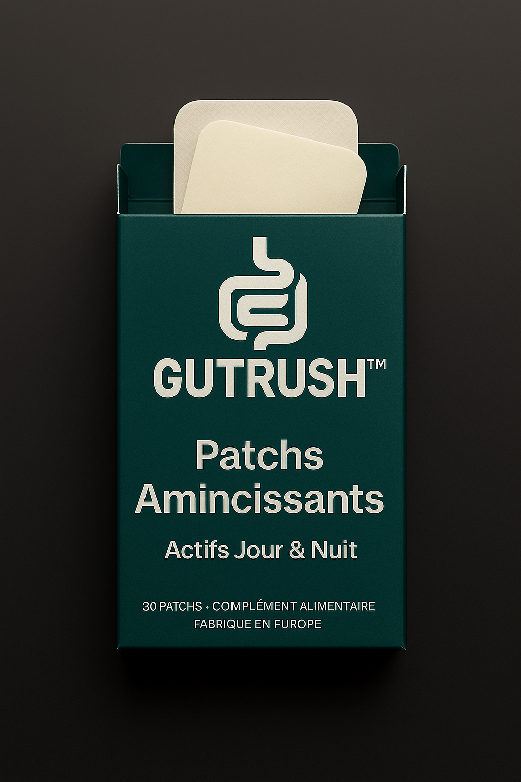 GUTRUSH™ – Patch Détox Digestif Naturel | Élimination des Déchets & Bien-être Intestinal | 10 Patches | Complément Alimentaire Transdermique | Fabriqué en Europe